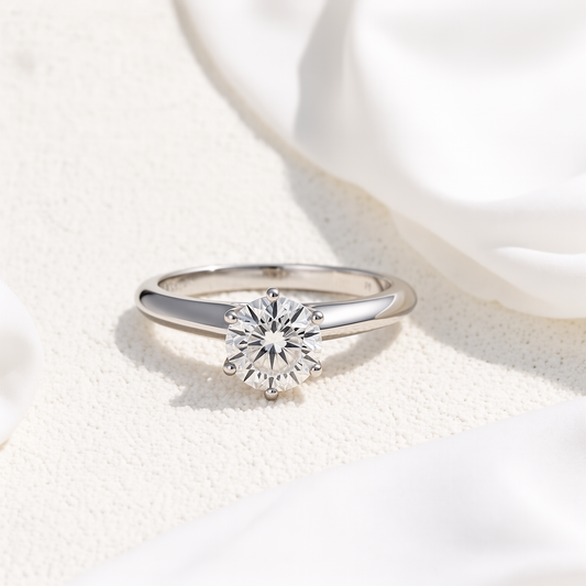 1.05 Karat Tektaş Laboratuvar Pırlanta Yüzük