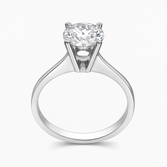 1.55 Karat Tektaş Laboratuvar Pırlanta Yüzük