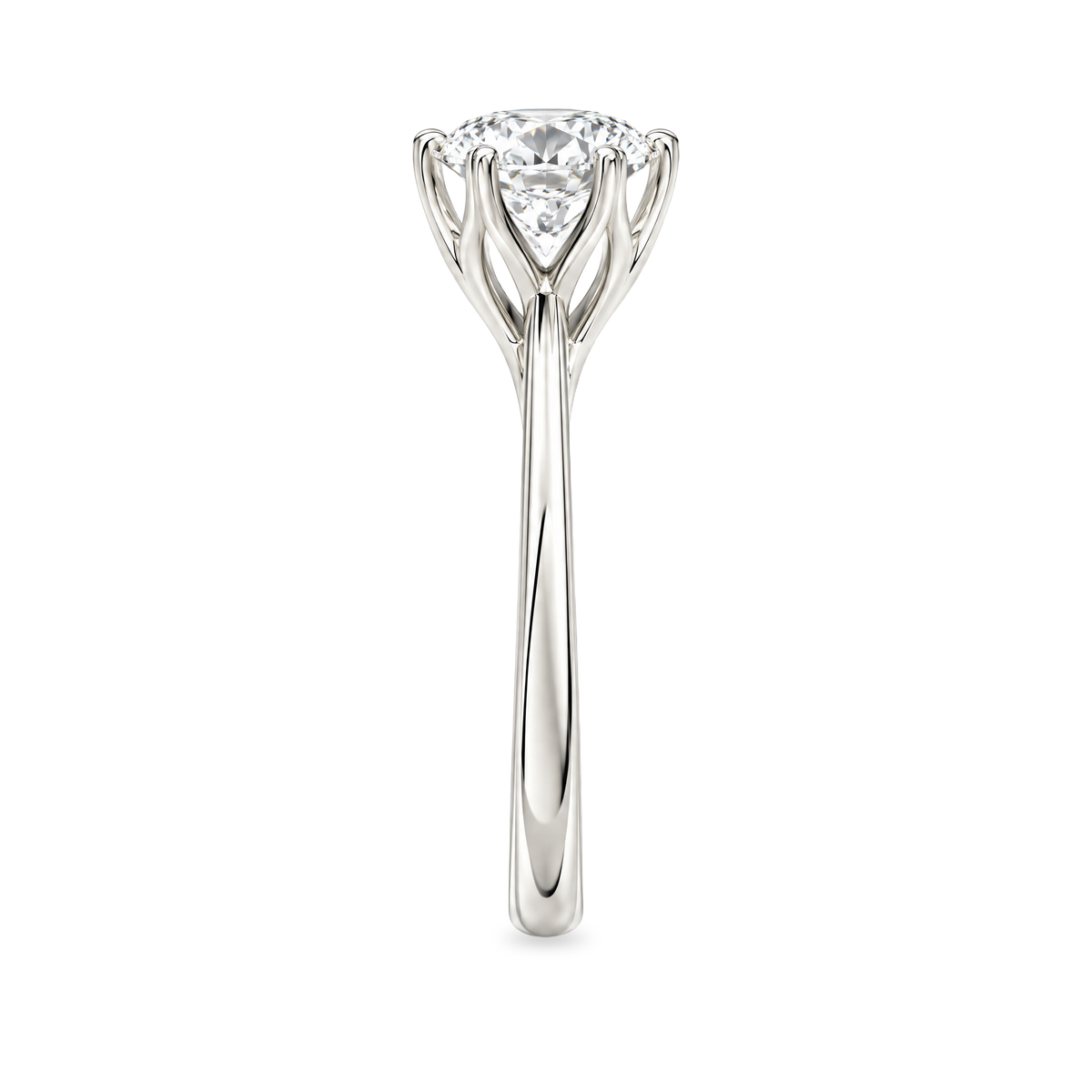 1.00 Karat Lotus Tektaş Laboratuvar Pırlanta Yüzük