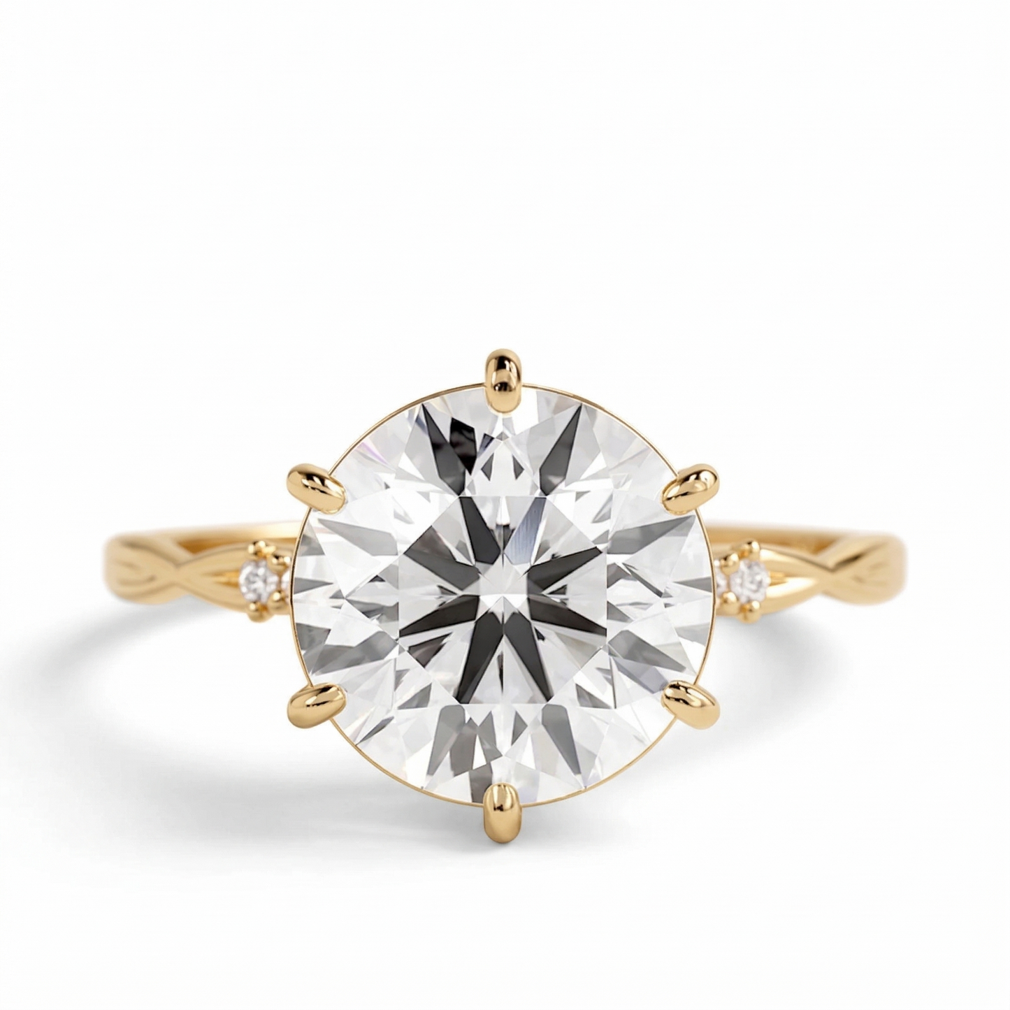 2.05 Karat Aurelia Twist Tektaş Laboratuvar Pırlanta Yüzük